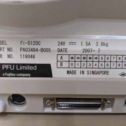 Fujitsu fi-5120c Document Scanner with Duplex color